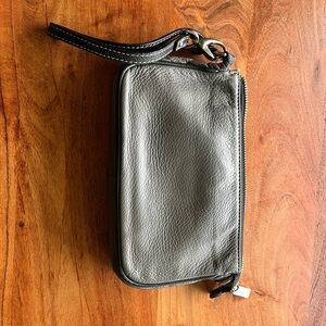 Italian Leather Wristlet